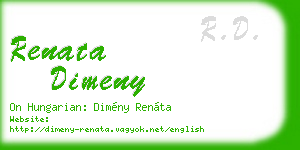 renata dimeny business card